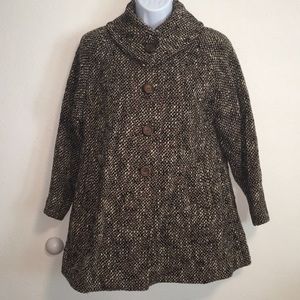 Vintage PREEN For The Pre-Teen Tweed Pea Coat